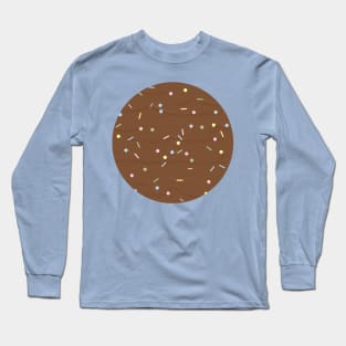 "Hey, Cupcake" - Chocolate Icing and Rainbow Sprinkles Long Sleeve T-Shirt